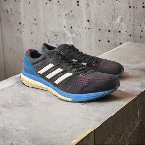 Adidas Womens YYJ 606004 Black Blue Running Shoes Sneakers Size 8